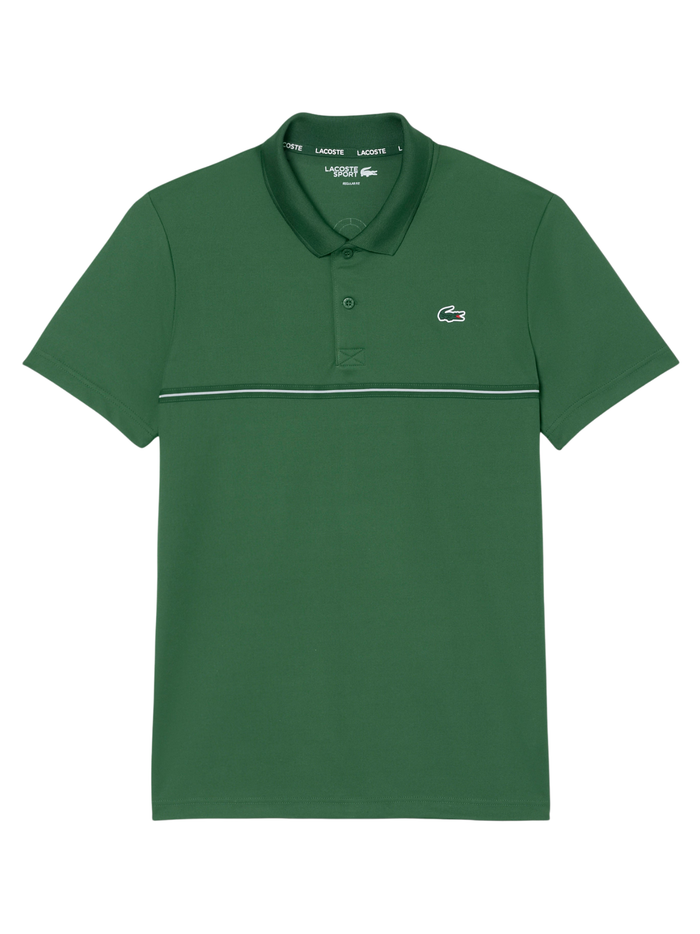 LACOSTE Ultra Dry Print Sport Polo Shirt Pine Green - MAISONDEFASHION.COM