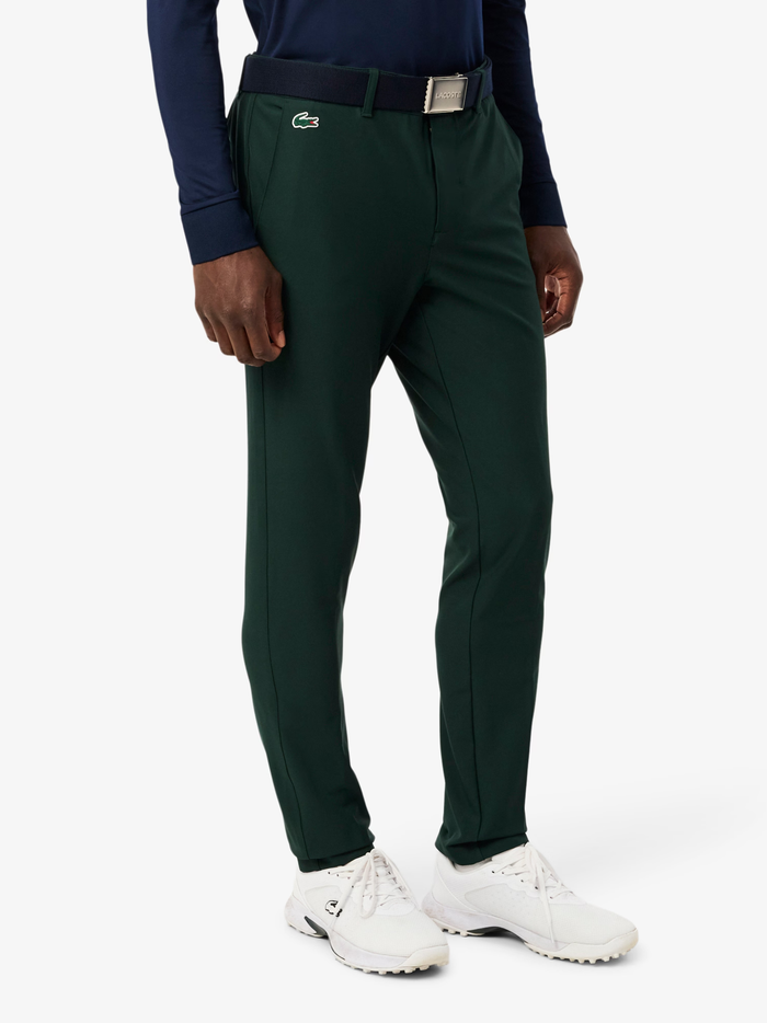 LACOSTE Ultra Dry Slim Fit Golf Pants Forest Green - MAISONDEFASHION.COM