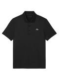 LACOSTE Ultra Dry Stretch Golf Polo Shirt Black - MAISONDEFASHION.COM