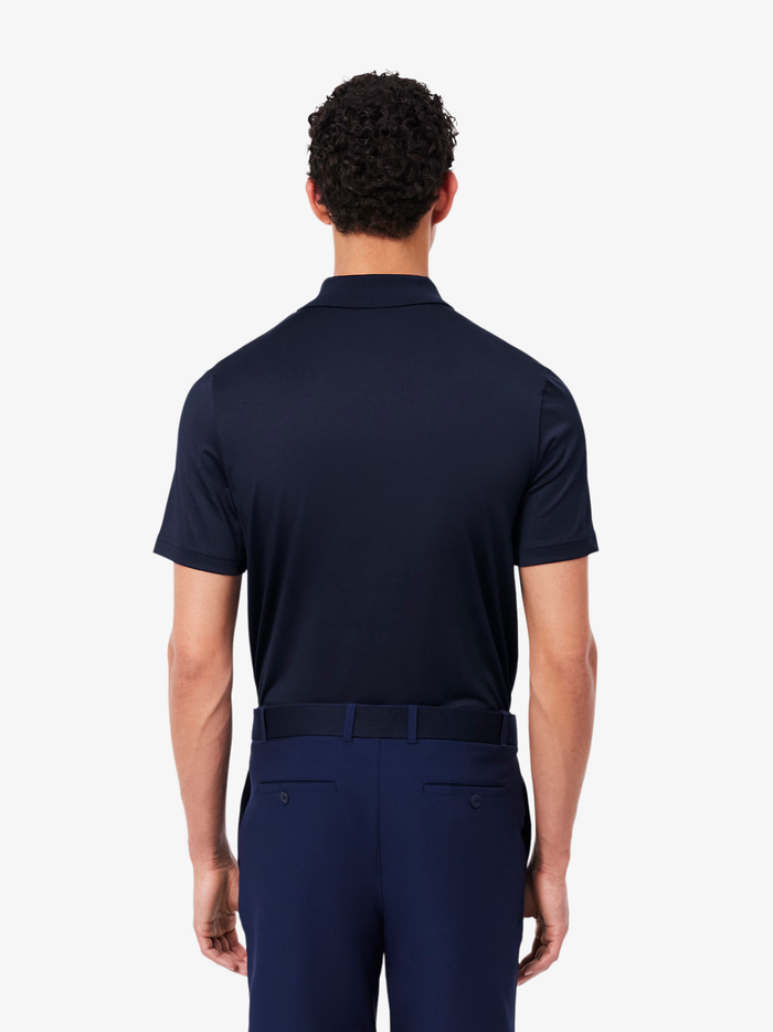LACOSTE Ultra Dry Stretch Golf Polo Shirt Midnight Blue - MAISONDEFASHION.COM
