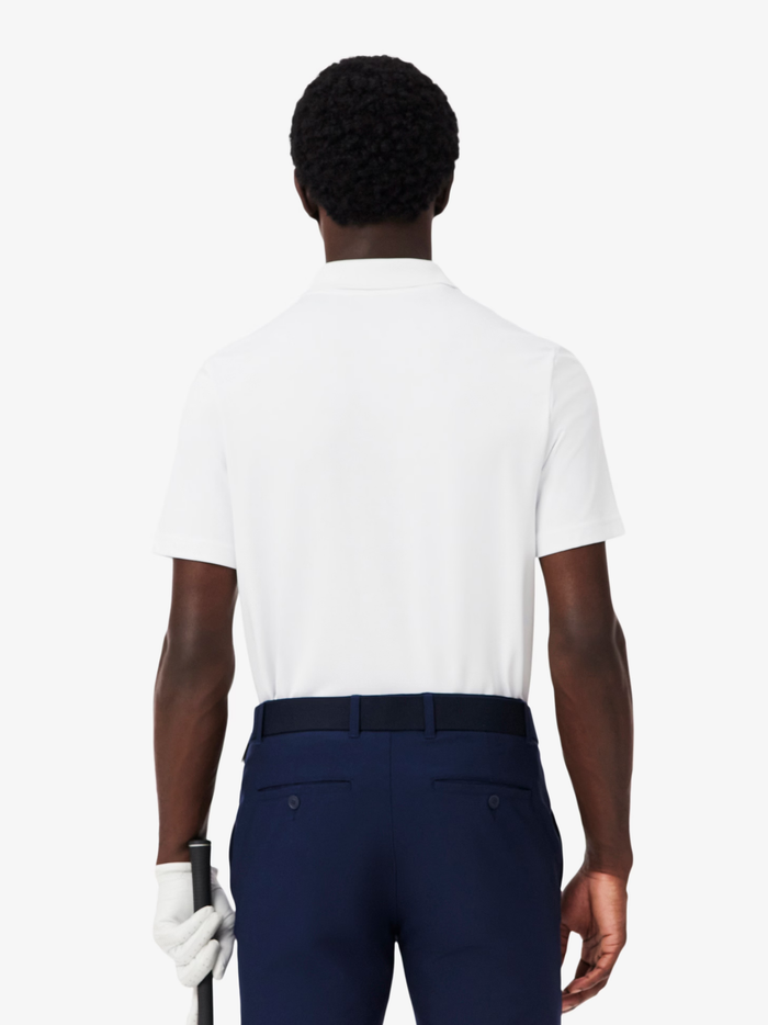 LACOSTE Ultra Dry Stretch Golf Polo Shirt White - MAISONDEFASHION.COM