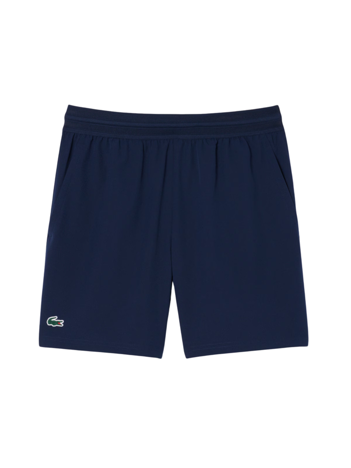 LACOSTE Ultra Dry Stretch Tennis Shorts Midnight Blue - MAISONDEFASHION.COM