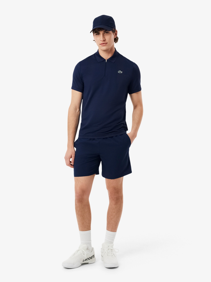 LACOSTE Ultra Dry Stretch Tennis Shorts Midnight Blue - MAISONDEFASHION.COM