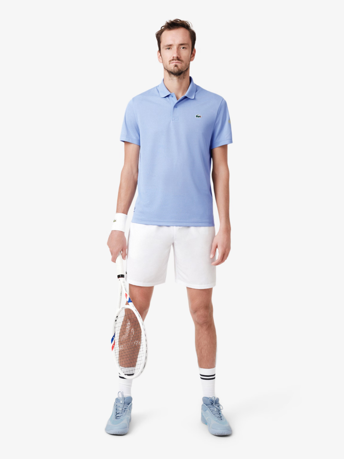LACOSTE Ultra Dry Stretch Tennis Shorts White - MAISONDEFASHION.COM