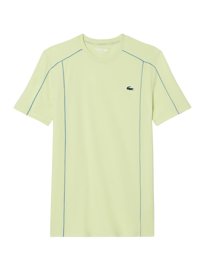 LACOSTE Ultra Dry Trim Accent Sport T-shirt Pistachio Green - MAISONDEFASHION.COM
