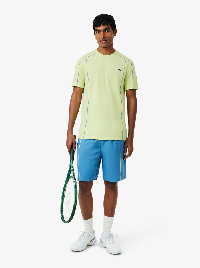 LACOSTE Ultra Dry Trim Accent Sport T-shirt Pistachio Green - MAISONDEFASHION.COM