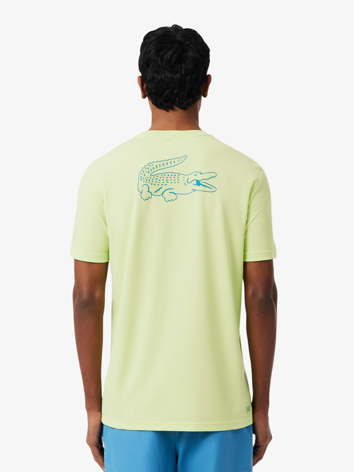 LACOSTE Ultra Dry Trim Accent Sport T-shirt Pistachio Green - MAISONDEFASHION.COM