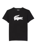 LACOSTE Ultra Dry XXL Logo Sport T-shirt Black - MAISONDEFASHION.COM