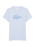 LACOSTE Ultra Dry XXL Logo Sport T-shirt Light Blue - MAISONDEFASHION.COM