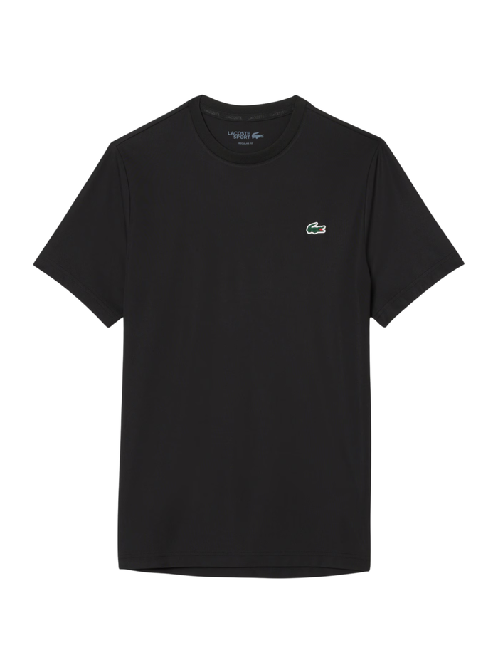 LACOSTE UV Protect Lightweight Stretch Sport T-Shirt Black - MAISONDEFASHION.COM