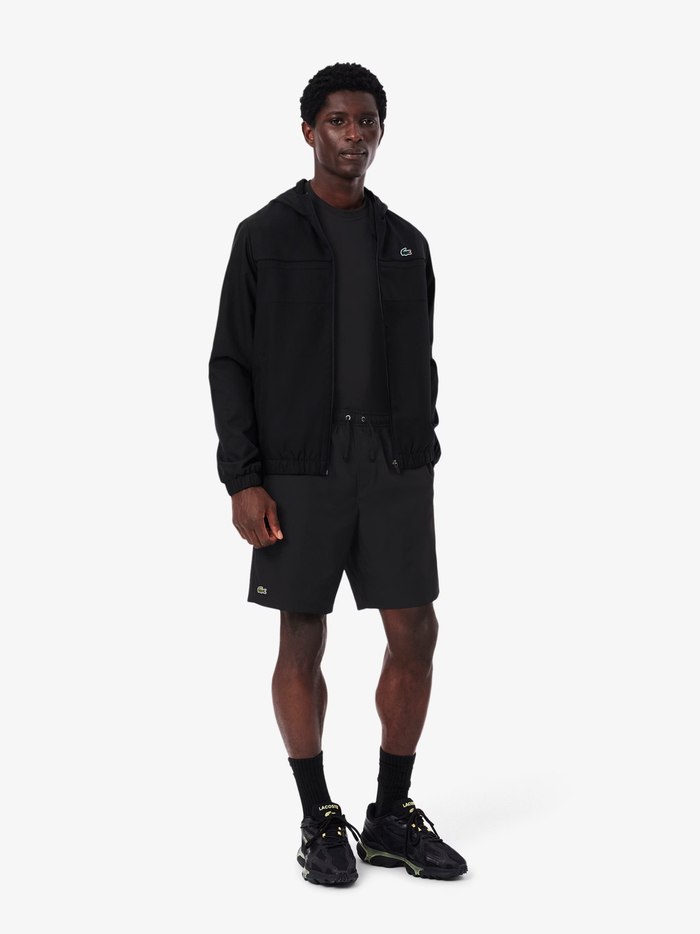 LACOSTE UV Protect Lightweight Stretch Sport T-Shirt Black - MAISONDEFASHION.COM