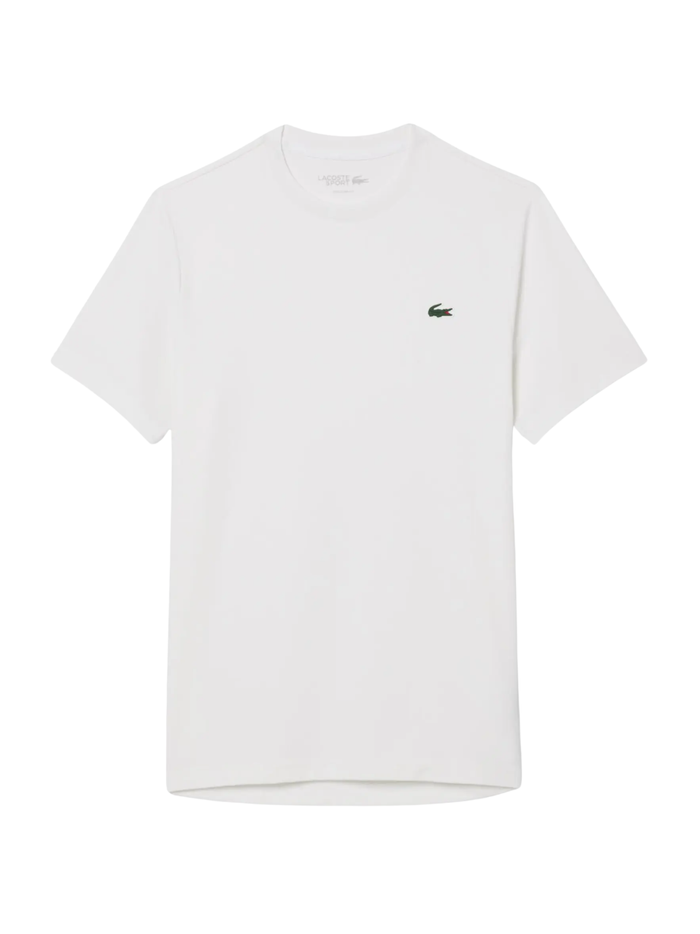 LACOSTE UV Protect Lightweight Stretch Sport T-Shirt White - MAISONDEFASHION.COM
