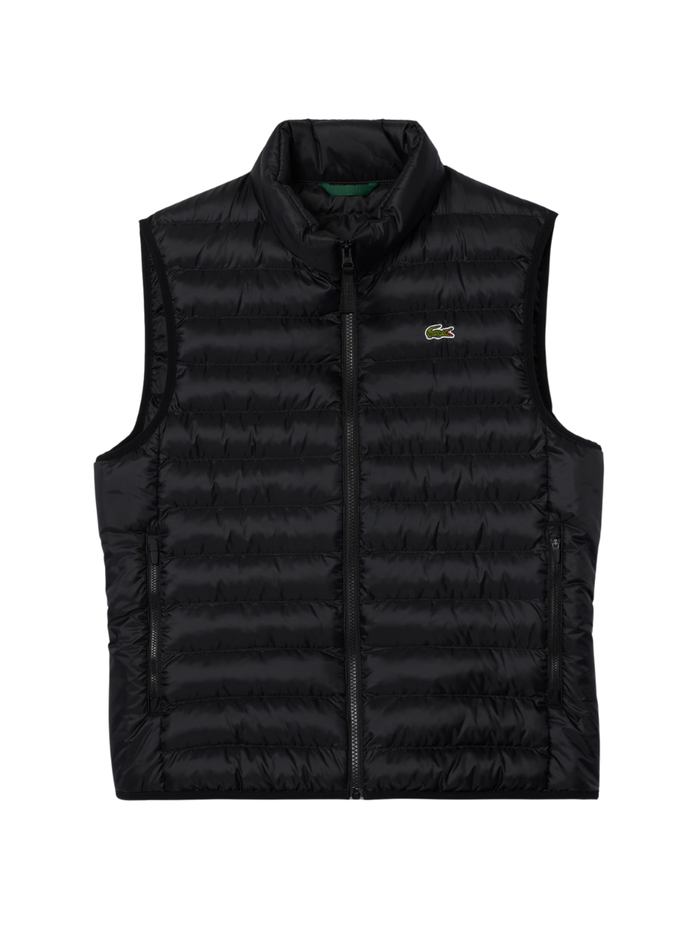 LACOSTE Water-Repellent Puffed Vest Black - MAISONDEFASHION.COM