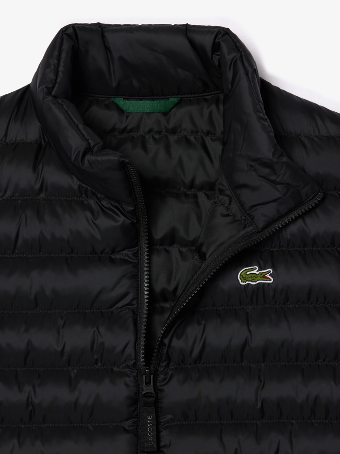 LACOSTE Water-Repellent Puffed Vest Black - MAISONDEFASHION.COM
