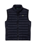 LACOSTE Water-Repellent Puffed Vest Navy - MAISONDEFASHION.COM