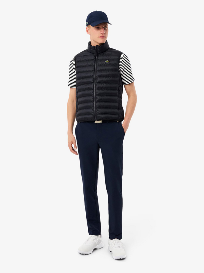 LACOSTE Water-Repellent Puffed Vest Navy - MAISONDEFASHION.COM