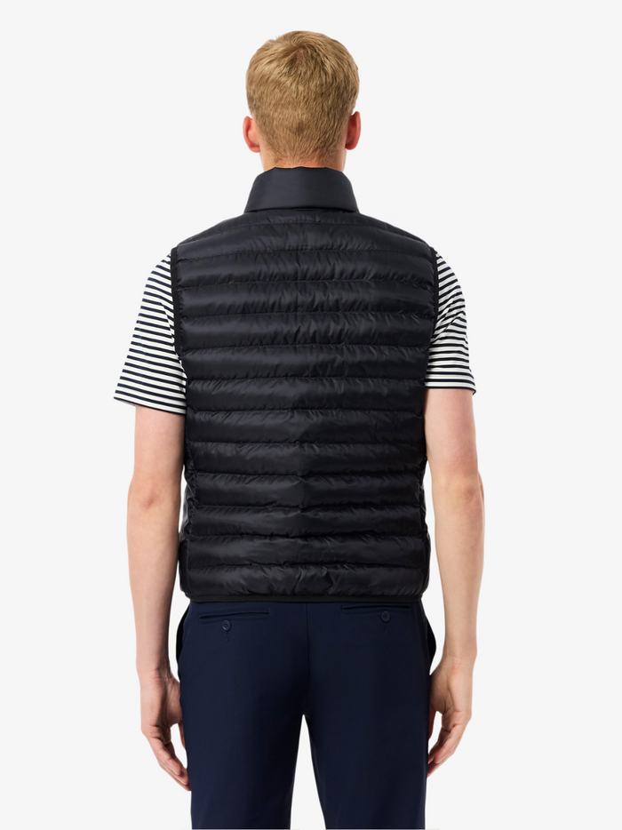 LACOSTE Water-Repellent Puffed Vest Navy - MAISONDEFASHION.COM