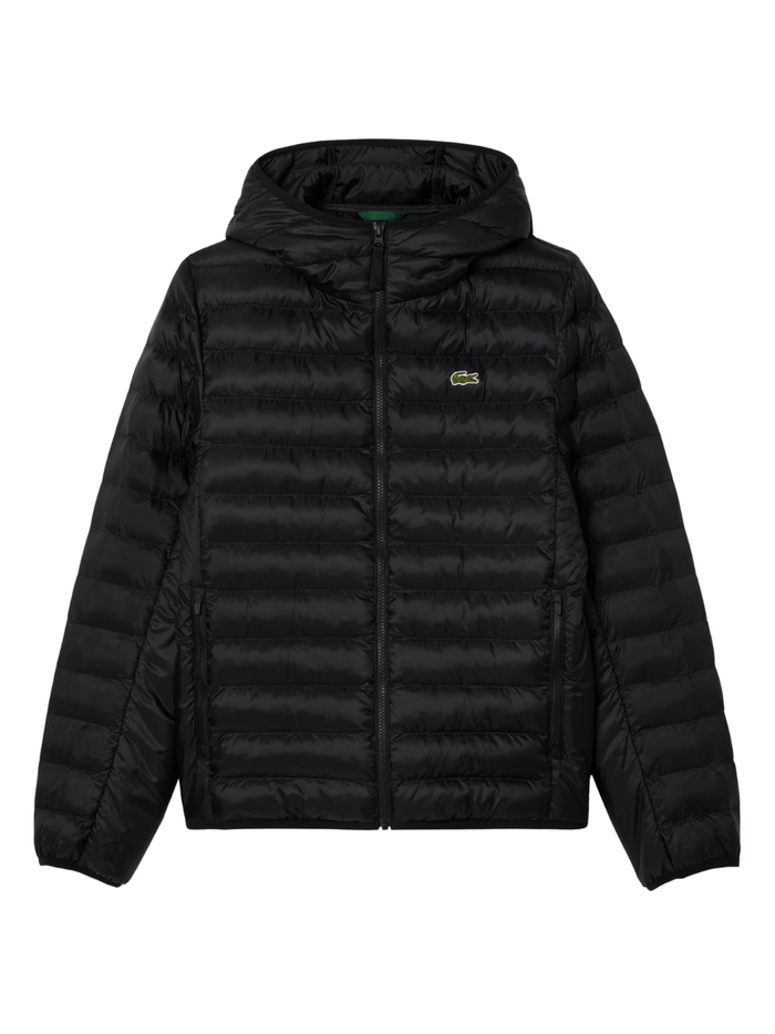 LACOSTE Water-Repellent Quilted Puffed Jacket Black - MAISONDEFASHION.COM