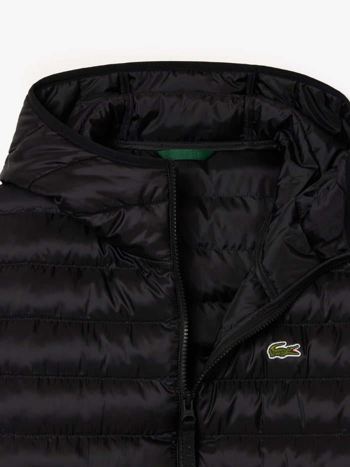 LACOSTE Water-Repellent Quilted Puffed Jacket Black - MAISONDEFASHION.COM