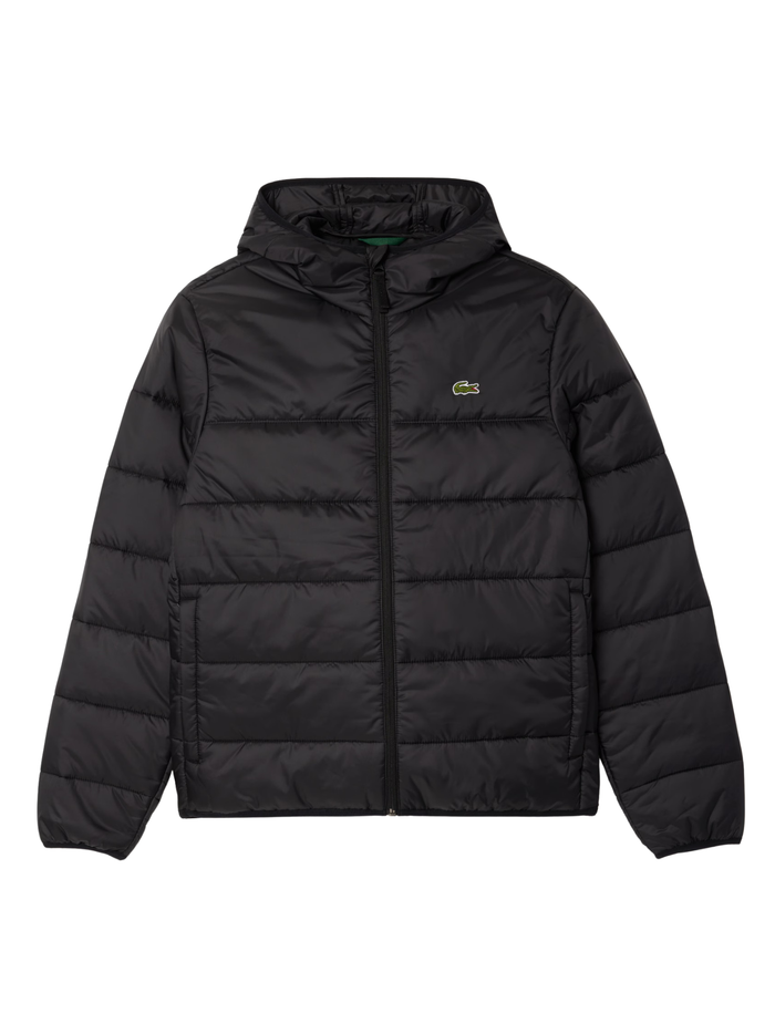 LACOSTE Water-Repellent Quilted Puffer Jacket Black - MAISONDEFASHION.COM