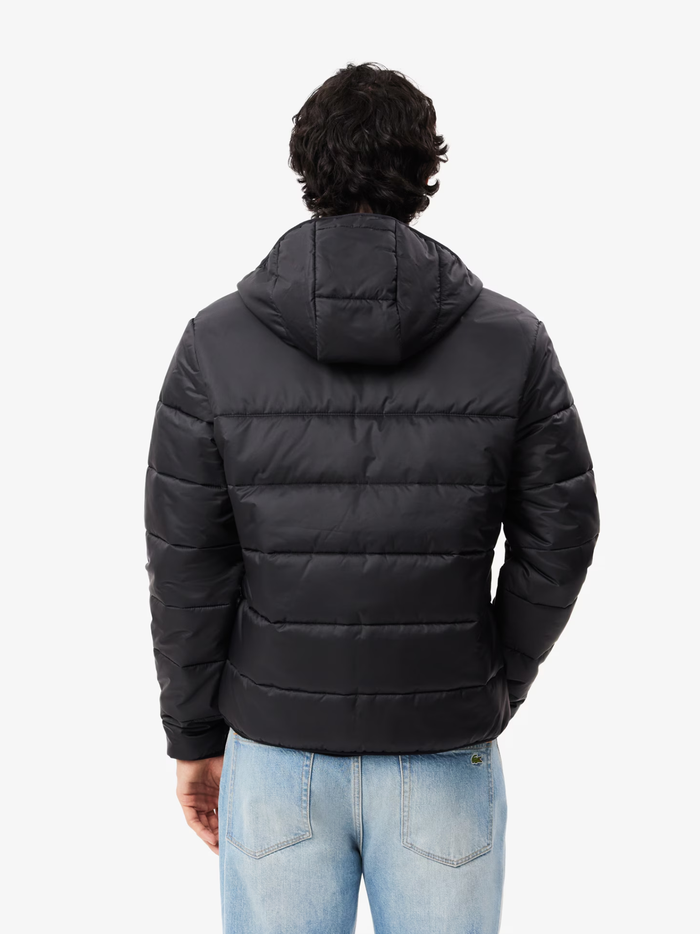 LACOSTE Water-Repellent Quilted Puffer Jacket Black - MAISONDEFASHION.COM