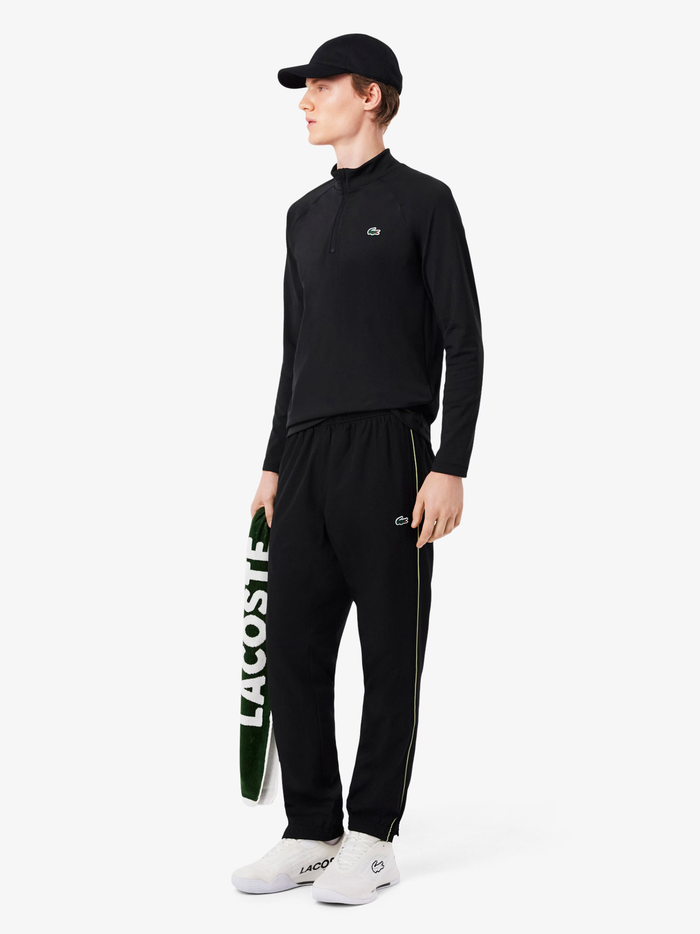 LACOSTE Water-Repellent Sport Sweatpants Black - MAISONDEFASHION.COM