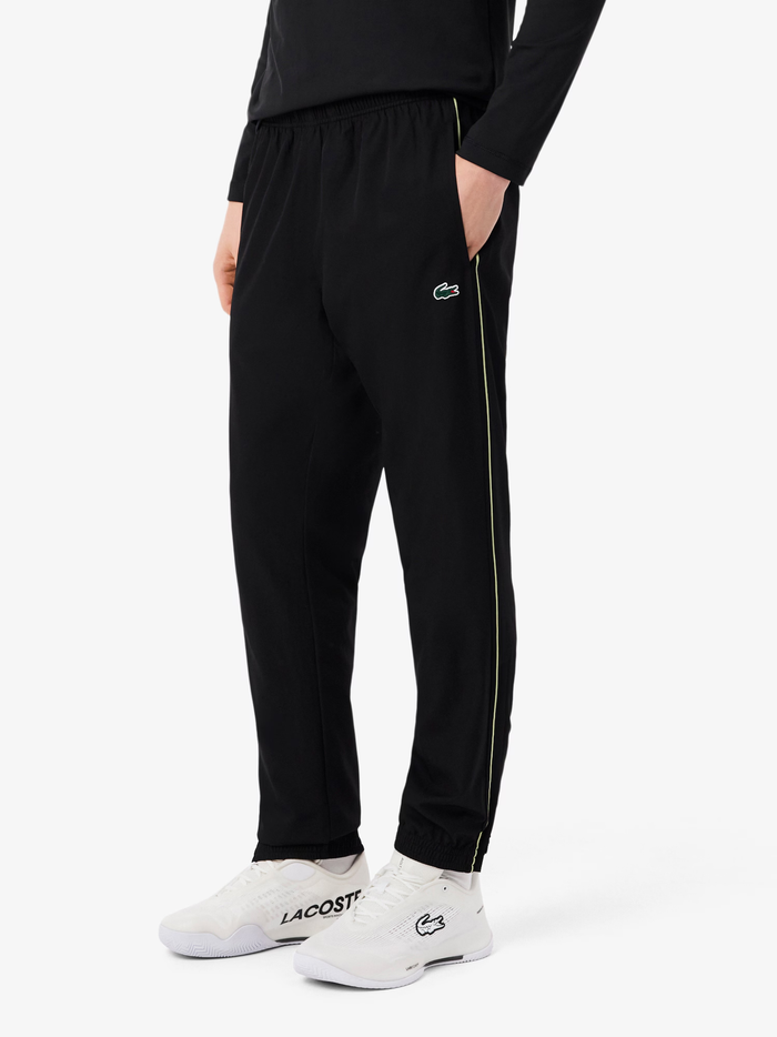 LACOSTE Water-Repellent Sport Sweatpants Black - MAISONDEFASHION.COM