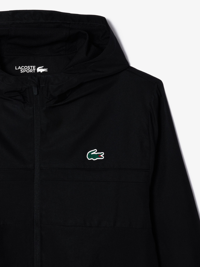 LACOSTE Sport Track Jacket in Black - Lifestyle shot or additional angle showcasing versatile athletic styling