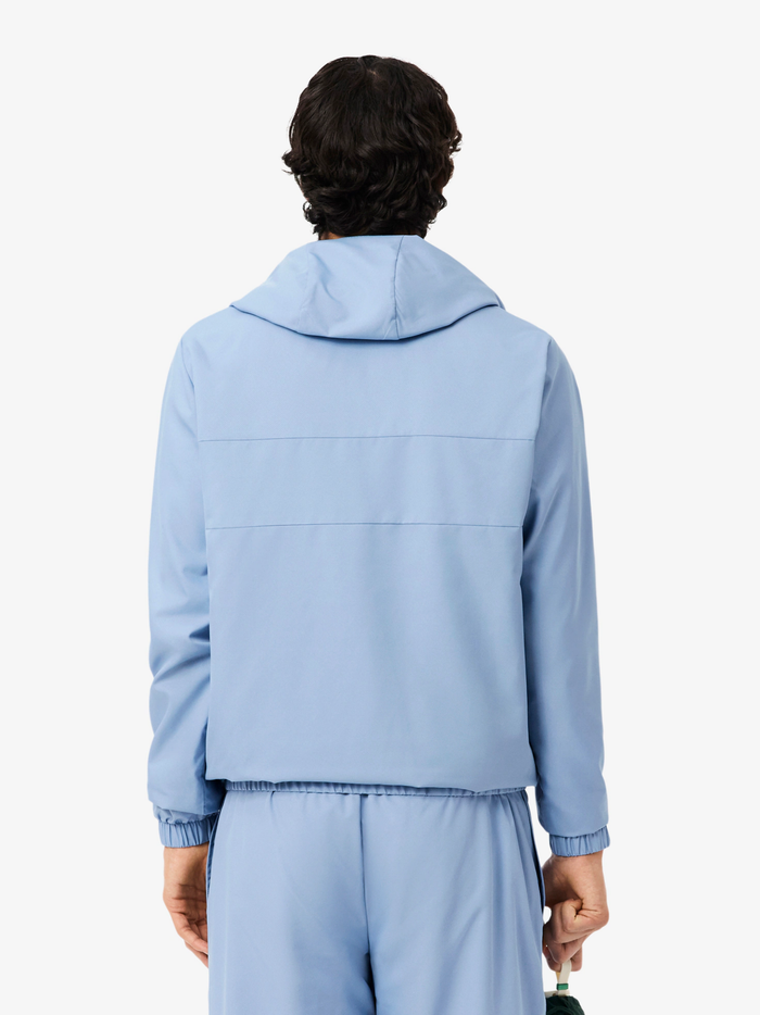 LACOSTE Water-Repellent Sport Track Jacket Light Blue - MAISONDEFASHION.COM