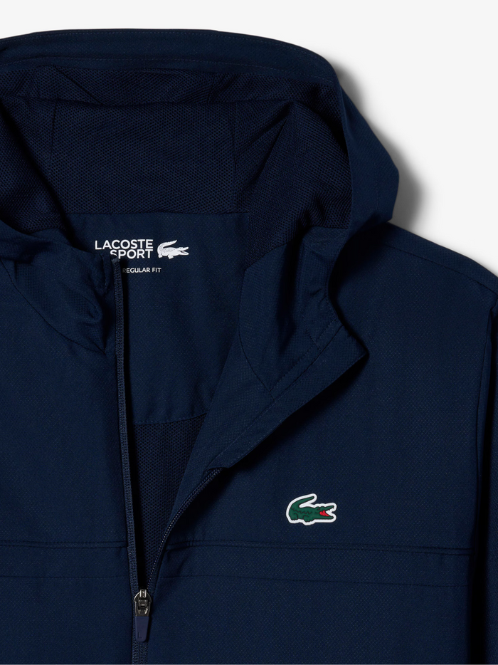 LACOSTE Sport Track Jacket in Navy - Lifestyle shot or additional angle showcasing versatile athletic styling