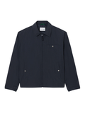 LACOSTE Water-Repellent Textured Taffeta Jacket Black - MAISONDEFASHION.COM