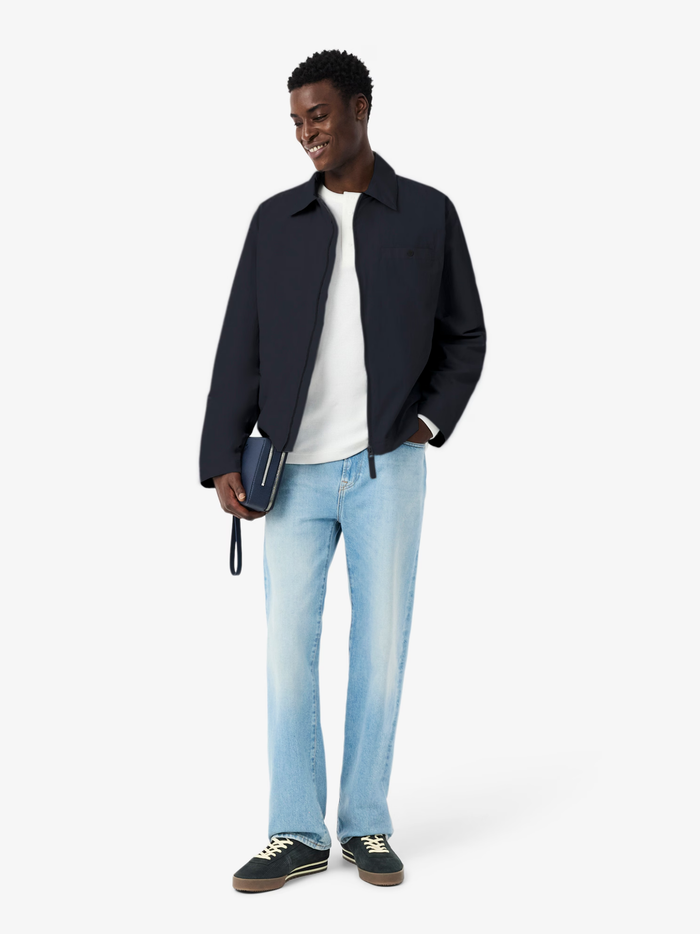 LACOSTE Water-Repellent Textured Taffeta Jacket Black - MAISONDEFASHION.COM