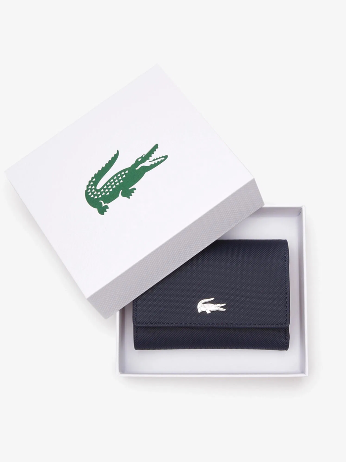 LACOSTE WOMEN Anna Snap Close Flap Billfold Blue - MAISONDEFASHION.COM