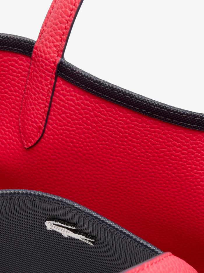 LACOSTE WOMEN Anna Vertical Reversible Tote Black/Red - MAISONDEFASHION.COM
