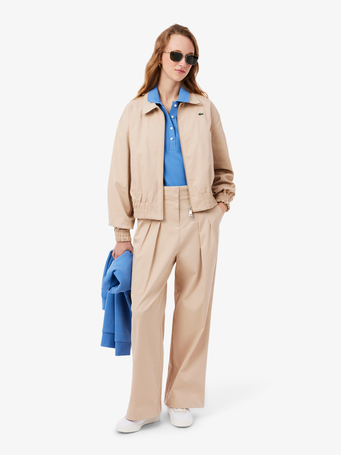 LACOSTE WOMEN Aura Leather Sneakers White/Off-White - MAISONDEFASHION.COM