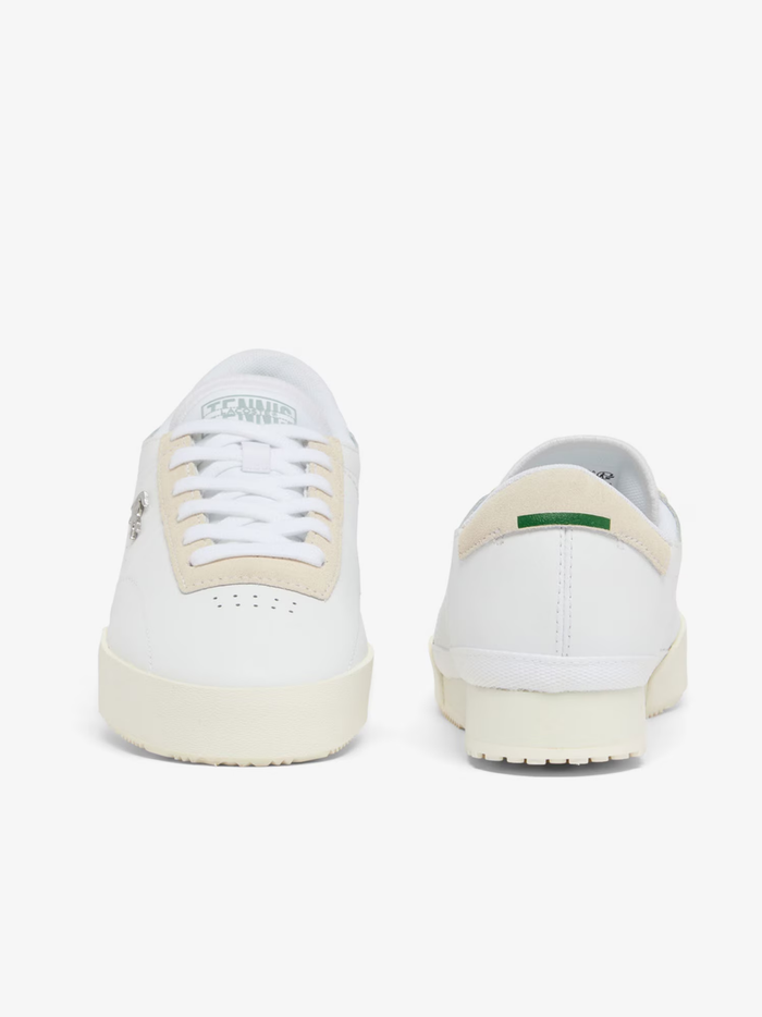 LACOSTE WOMEN Aura Leather Sneakers White/Off-White - MAISONDEFASHION.COM