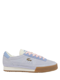 LACOSTE WOMEN Aura Suede Sneakers Light Blue - MAISONDEFASHION.COM