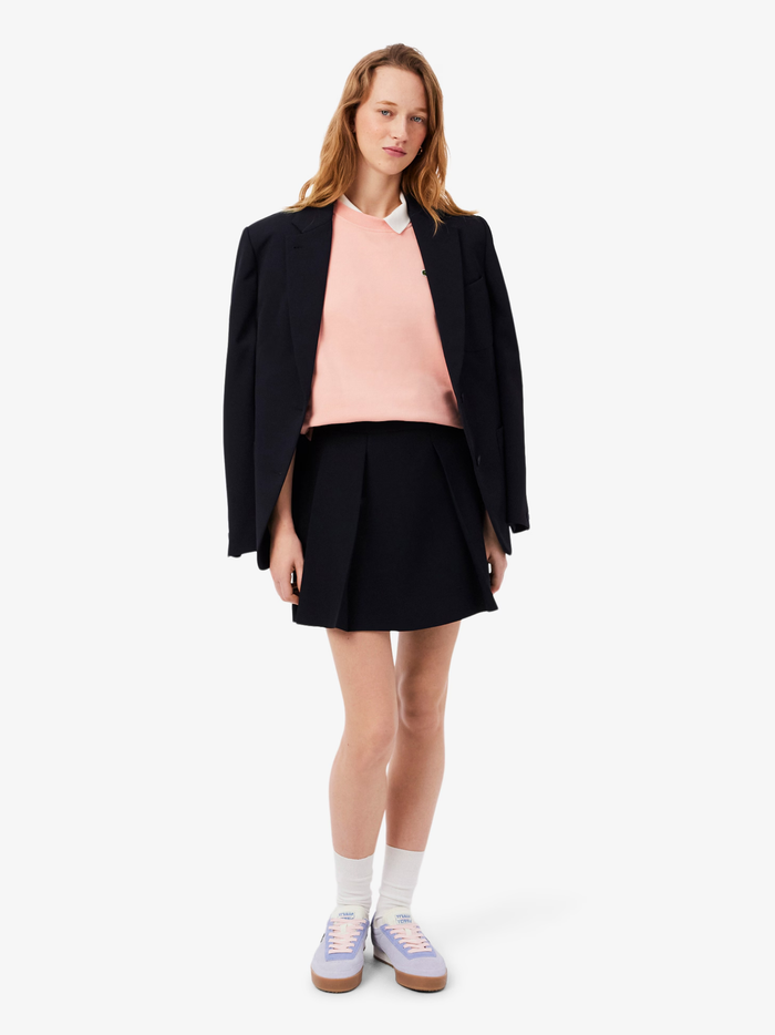LACOSTE WOMEN Aura Suede Sneakers Light Blue - MAISONDEFASHION.COM