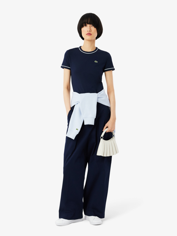 LACOSTE WOMEN Carnaby Set Leather Sneakers White/Gold - MAISONDEFASHION.COM