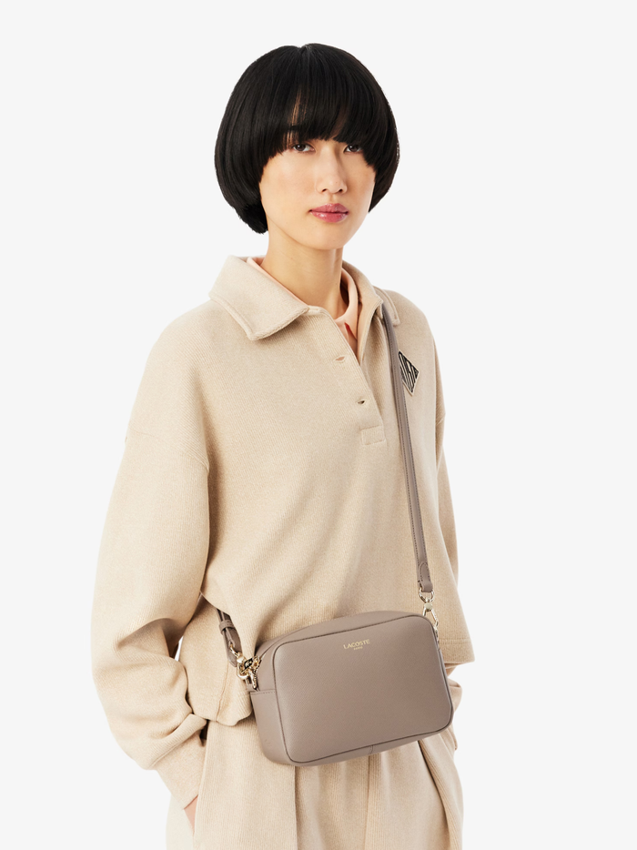 LACOSTE WOMEN Champs-Élysées Shoulder Bag Taupe