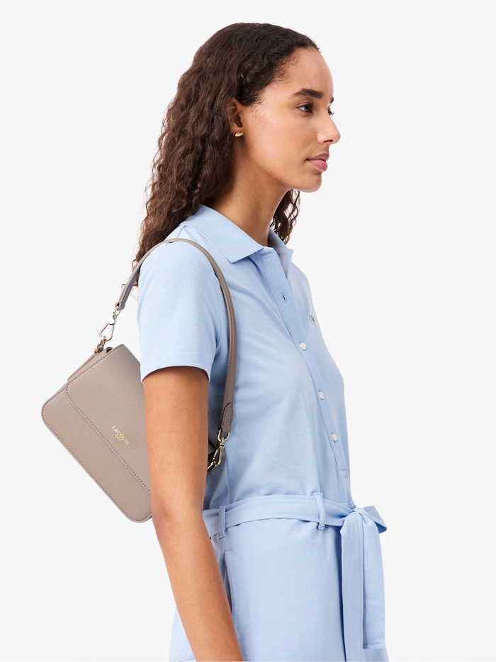 LACOSTE WOMEN Champs-Élysées Shoulder Bag Taupe