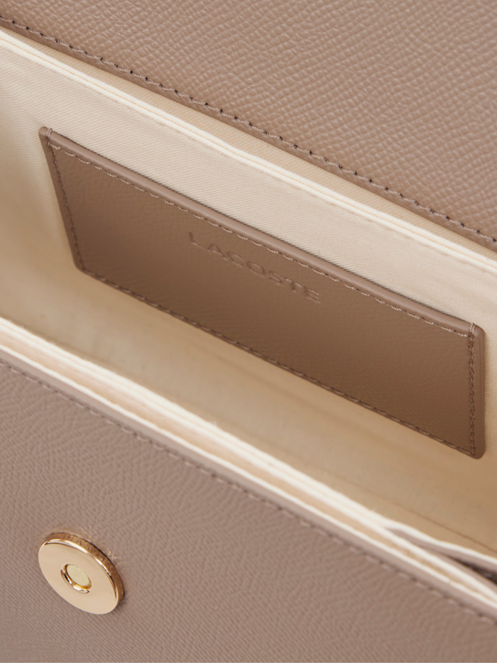 LACOSTE WOMEN Champs-Élysées Shoulder Bag Taupe