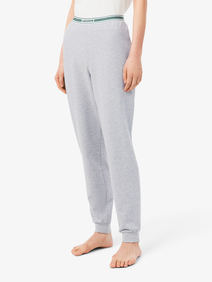 LACOSTE WOMEN Cotton Loungewear Joggers Grey - MAISONDEFASHION.COM
