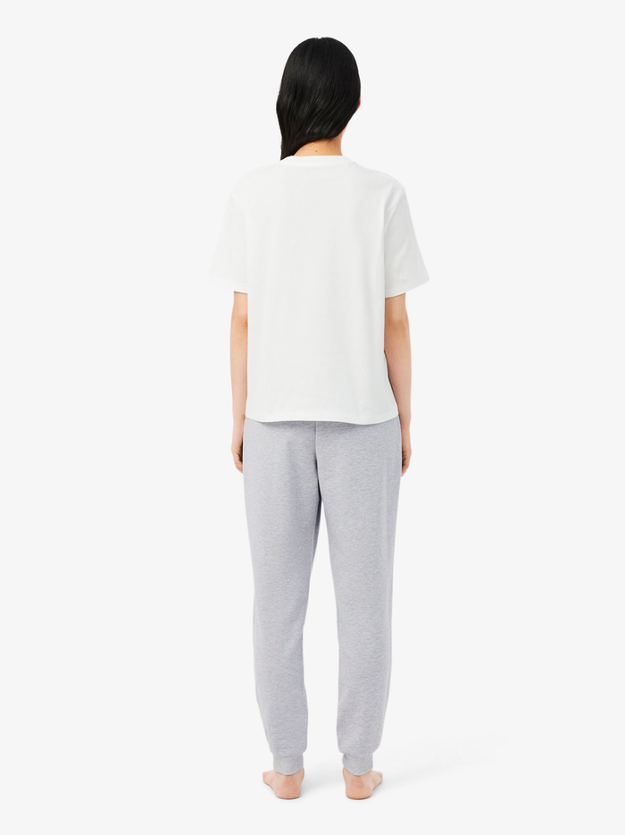 LACOSTE WOMEN Cotton Loungewear Joggers Grey - MAISONDEFASHION.COM