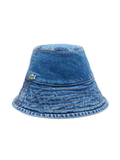 LACOSTE WOMEN Cotton Twill Bucket Hat Blue - MAISONDEFASHION.COM