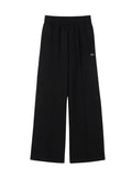 LACOSTE WOMEN Cotton Wide Leg Sweatpants Black - MAISONDEFASHION.COM