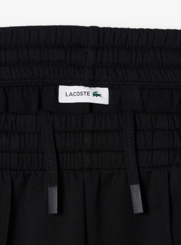 LACOSTE WOMEN Cotton Wide Leg Sweatpants Black - MAISONDEFASHION.COM