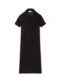 LACOSTE WOMEN Crochet Polo Dress Brown - MAISONDEFASHION.COM