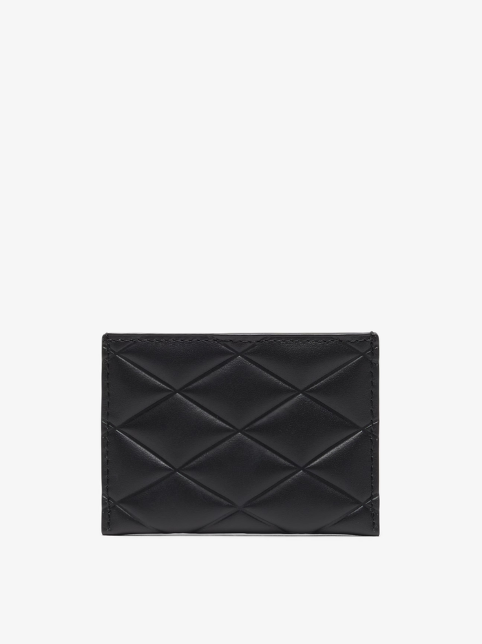 LACOSTE WOMEN Crocodelle Leather Cardholder Black - MAISONDEFASHION.COM