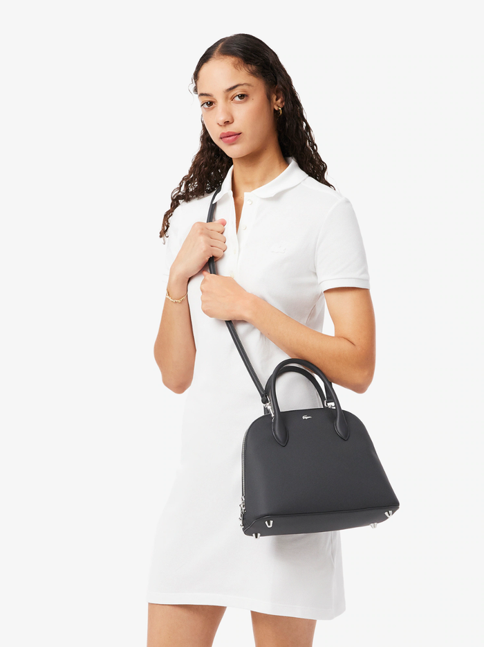 LACOSTE WOMEN Daily City Bugatti Bag Black - MAISONDEFASHION.COM